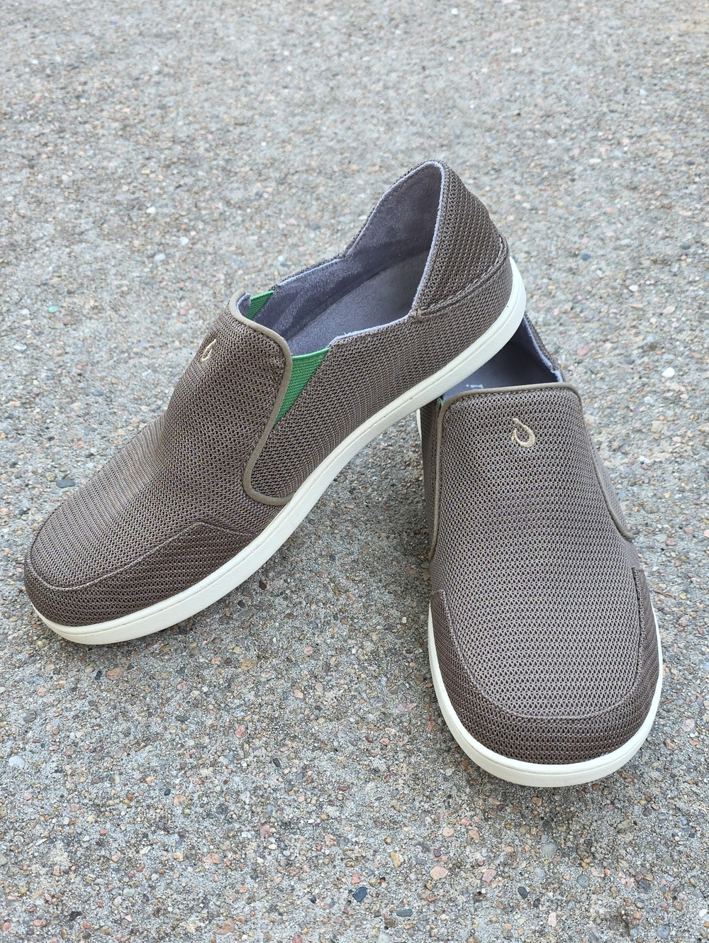 Olukai Nohea Men's Brown Slip-On Mesh Casual Shoes Size 10